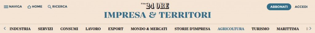 Valori e volumi del vino sul Sole 24Ore