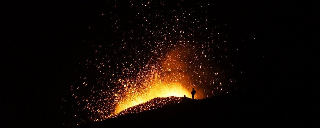 The two new little craters on North-eastern side of Mount Etna